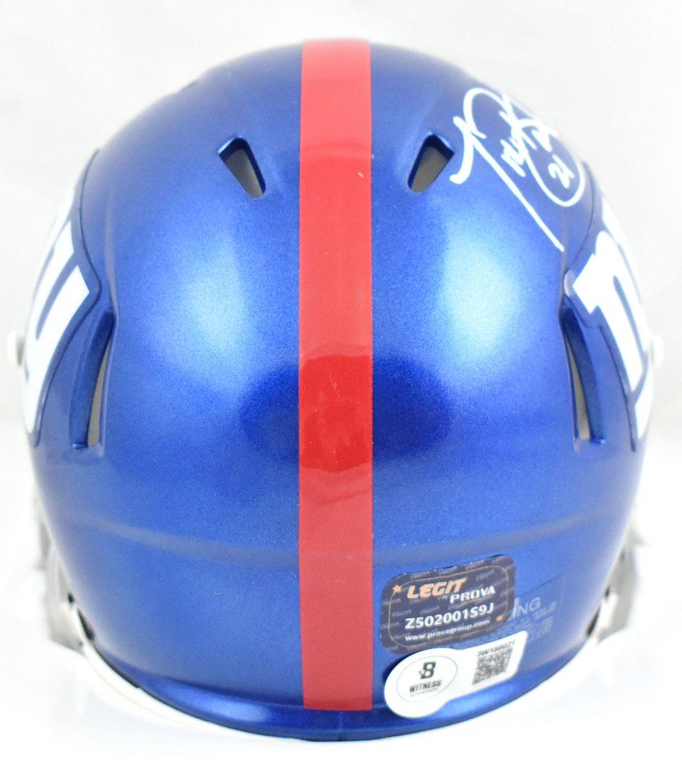 Tiki Barber Signed Giants Speed Mini Helmet (Beckett) at PristineAuction.com Tiki Barber Signed Giants Speed Mini Helmet (Beckett) at PristineAuction.com