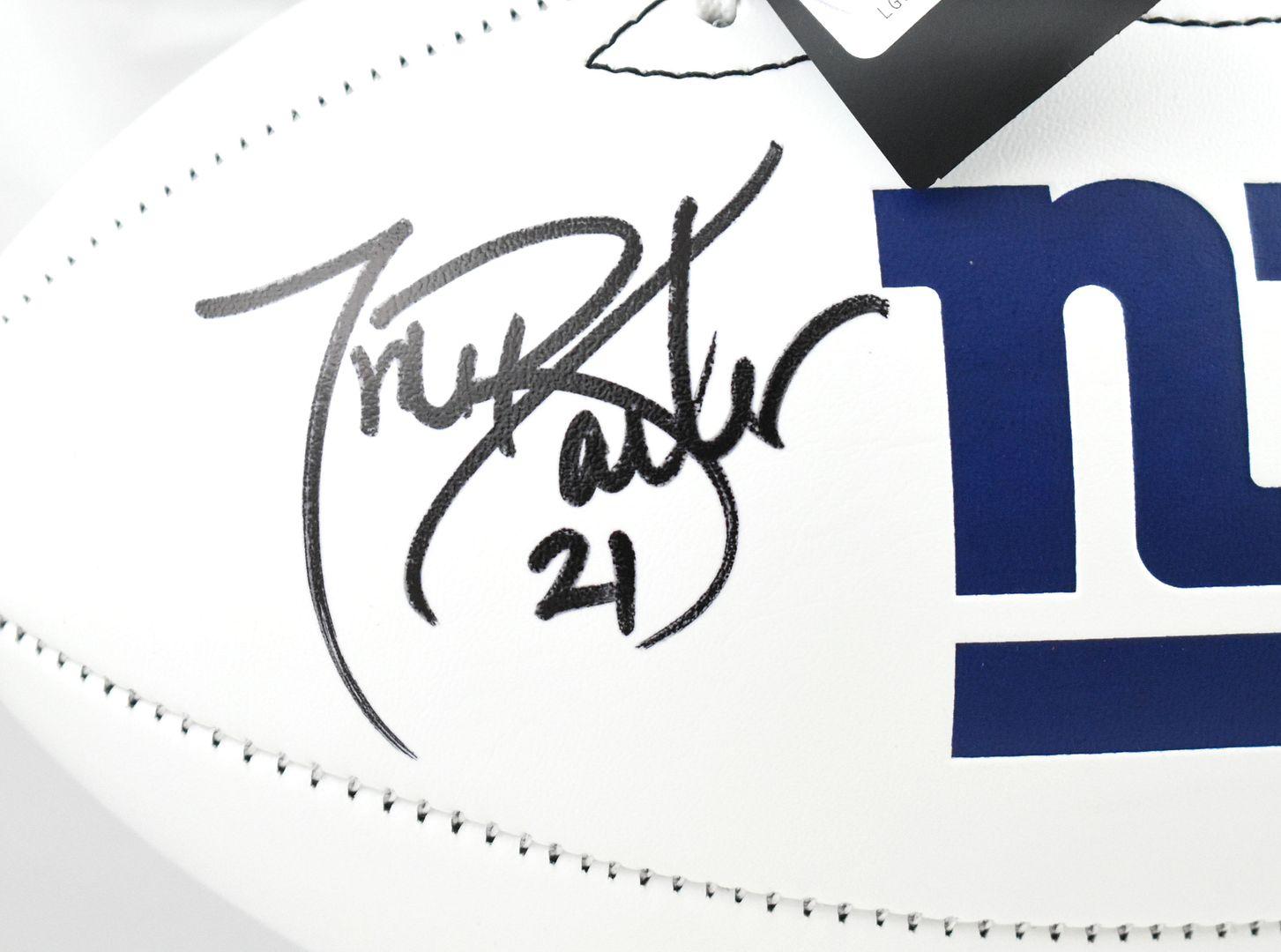 Tiki Barber Signed Giants Logo Football (Beckett) at PristineAuction.com Tiki Barber Signed Giants Logo Football (Beckett) at PristineAuction.com