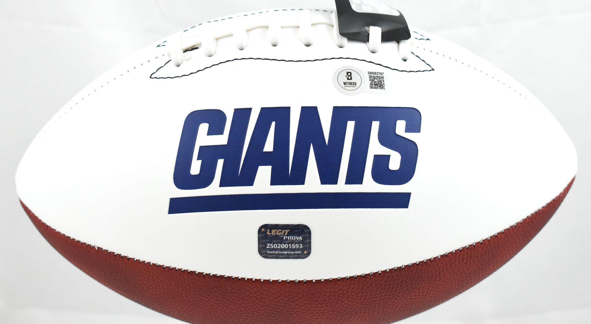 Tiki Barber Signed Giants Logo Football (Beckett) at PristineAuction.com Tiki Barber Signed Giants Logo Football (Beckett) at PristineAuction.com