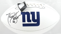Tiki Barber Signed Giants Logo Football (Beckett) at PristineAuction.com