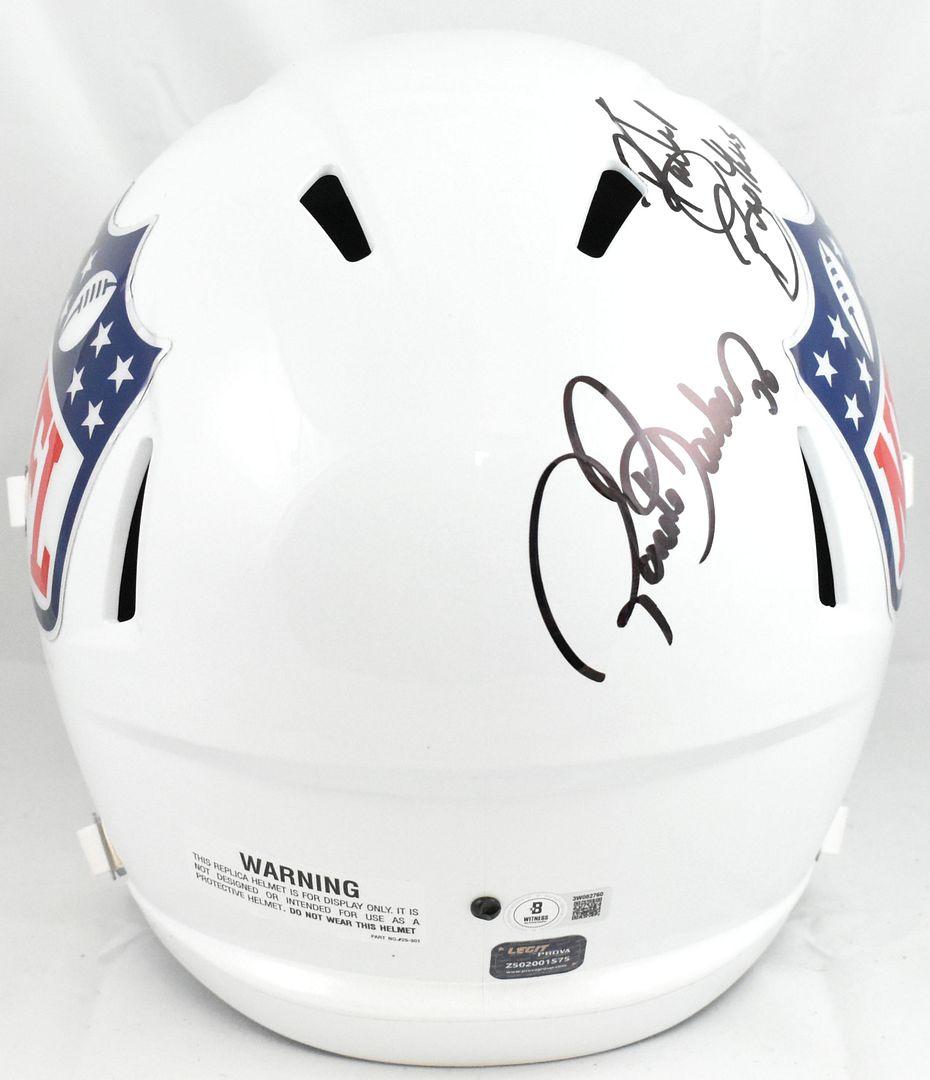 Tiki Barber & Ronde Barber Signed NFL Shield Full-Size Authentic On-Field Speed Helmet Inscribed "Barber Brothers" (Beckett) at PristineAuction.com Tiki Barber & Ronde Barber Signed NFL Shield Full-Size Authentic On-Field Speed Helmet Inscribed "Barber Brothers" (Beckett) at PristineAuction.com