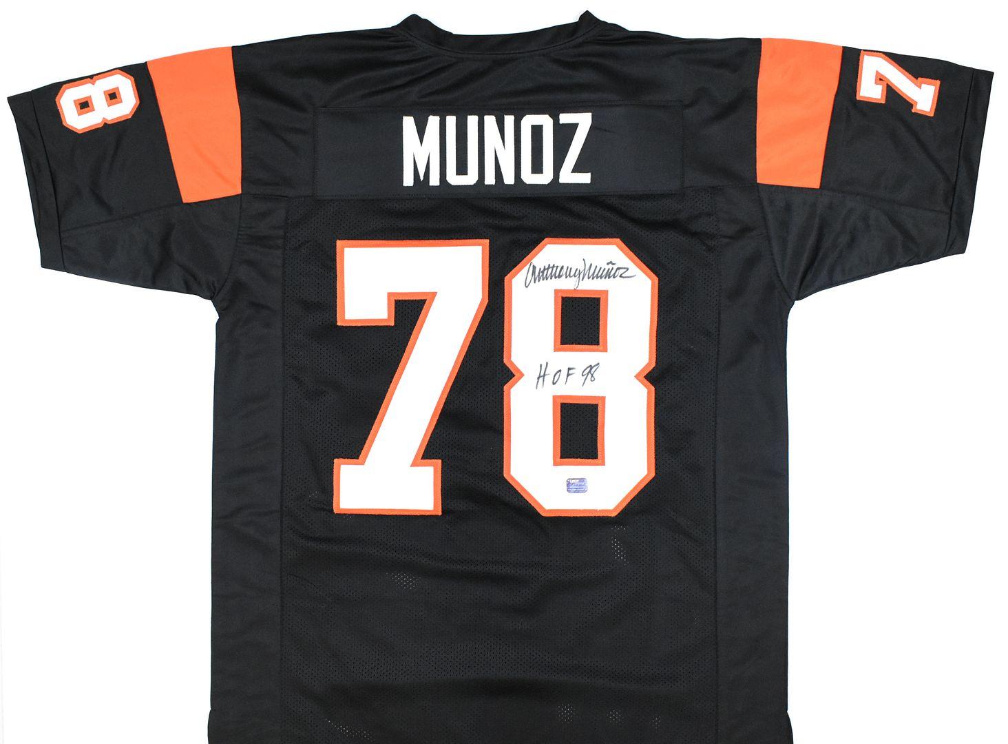 Anthony Munoz Signed Jersey Inscribed "HOF 98" (Prova) at PristineAuction.com Anthony Munoz Signed Jersey Inscribed "HOF 98" (Prova) at PristineAuction.com