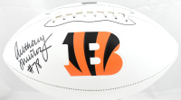 Anthony Munoz Signed Bengals Logo Football (Prova) at PristineAuction.com