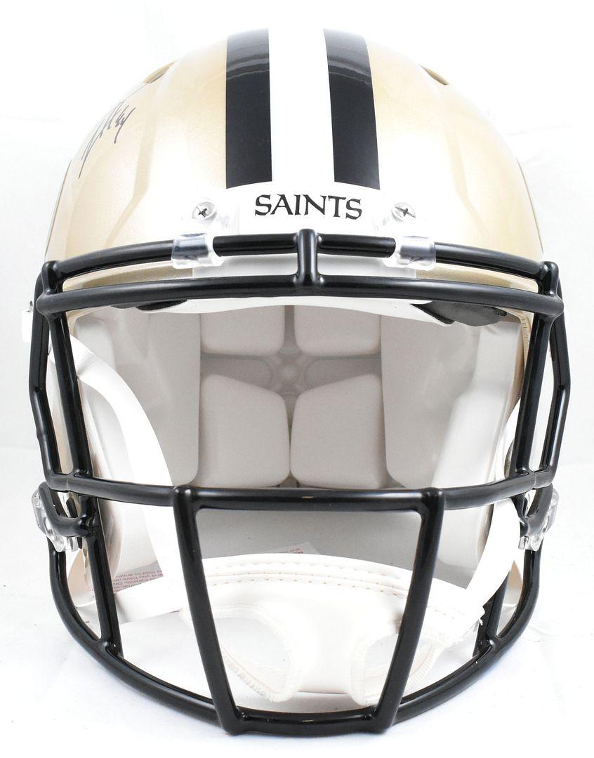 Cam Jordan Signed Saints Full-Size Authentic On-Field Speed Helmet (Beckett) at PristineAuction.com Cam Jordan Signed Saints Full-Size Authentic On-Field Speed Helmet (Beckett) at PristineAuction.com