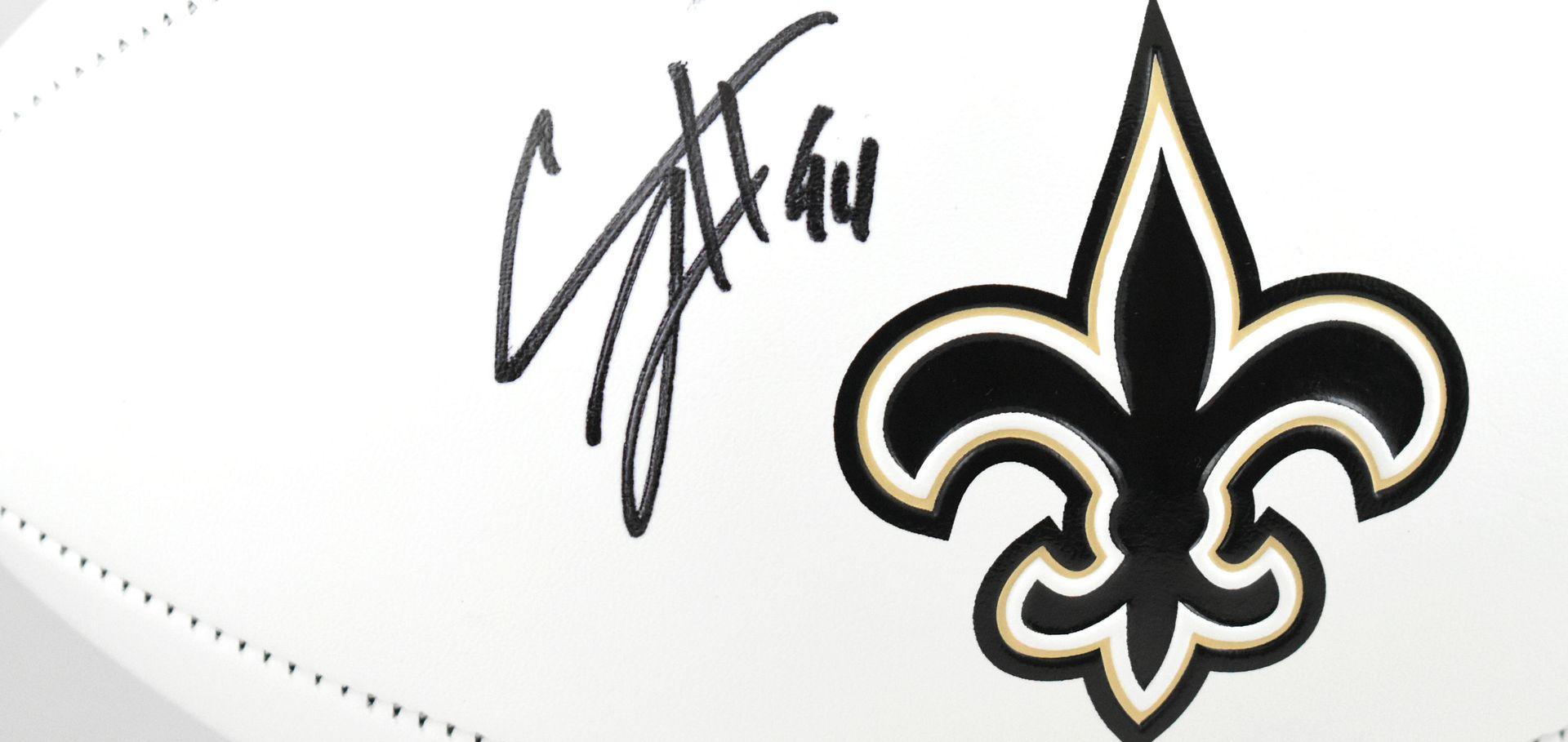Cam Jordan Signed Saints Logo Football (Beckett) at PristineAuction.com Cam Jordan Signed Saints Logo Football (Beckett) at PristineAuction.com