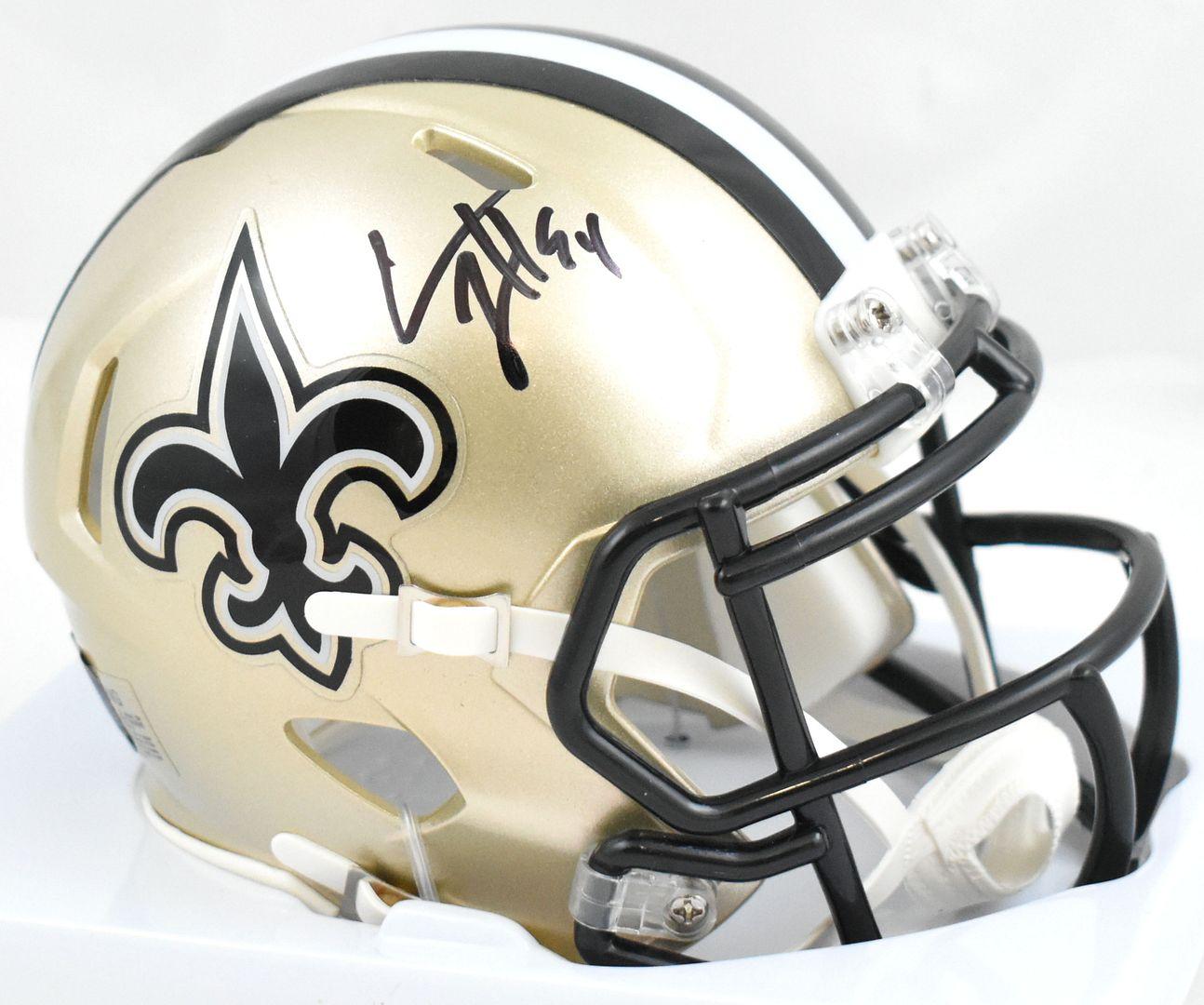Cam Jordan Signed Saints Speed Mini Helmet (Beckett) at PristineAuction.com Cam Jordan Signed Saints Speed Mini Helmet (Beckett) at PristineAuction.com