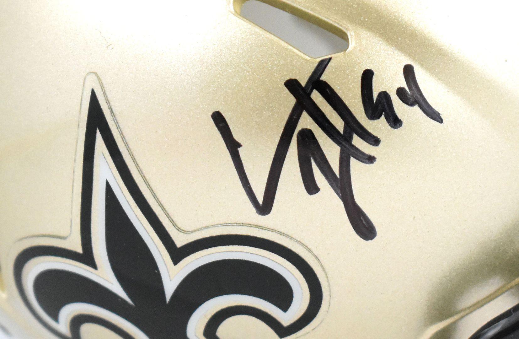 Cam Jordan Signed Saints Speed Mini Helmet (Beckett) at PristineAuction.com Cam Jordan Signed Saints Speed Mini Helmet (Beckett) at PristineAuction.com