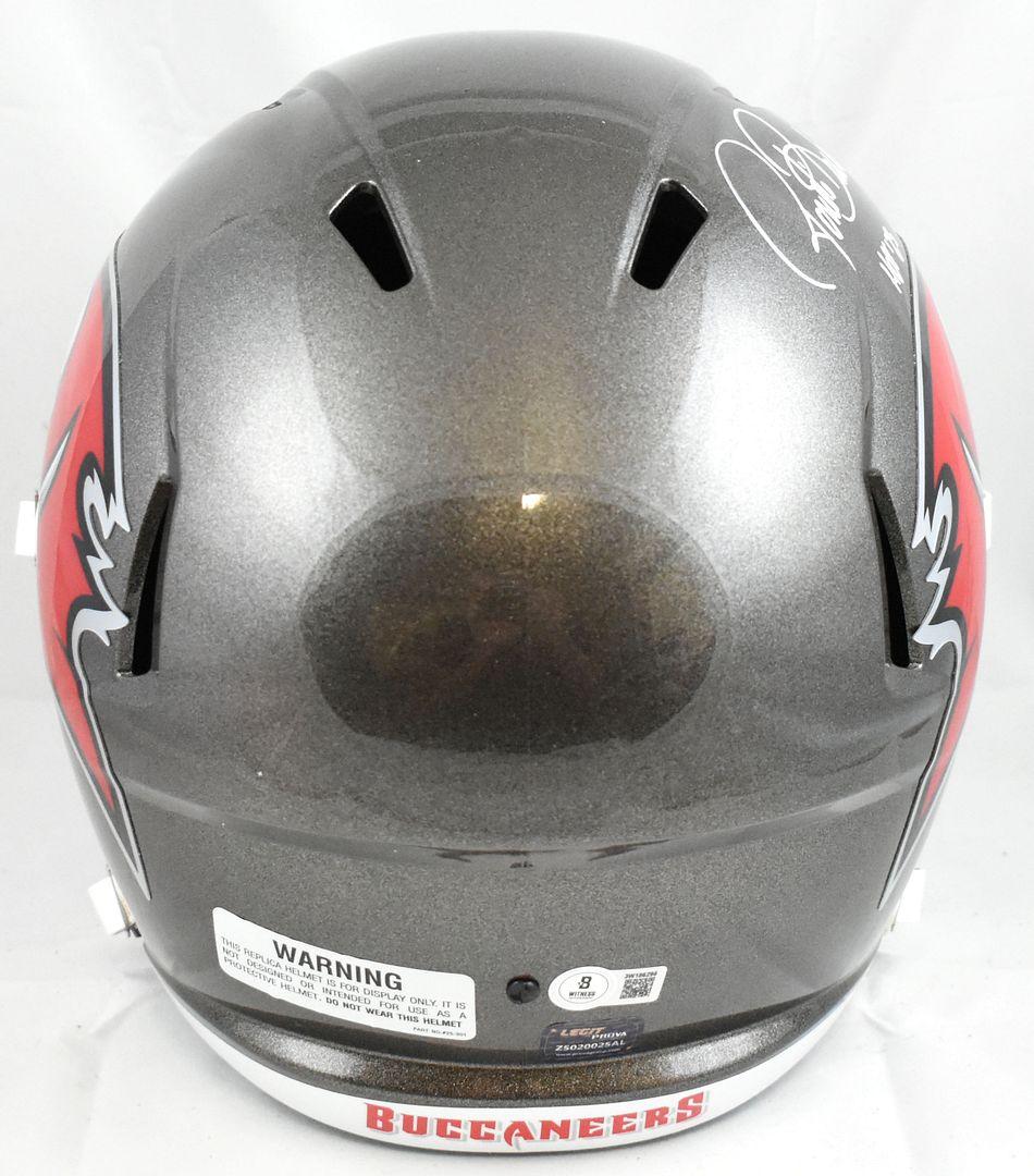 Ronde Barber Signed Buccaneers Full-Size Speed Helmet Inscribed "HOF 23" (Beckett) at PristineAuction.com Ronde Barber Signed Buccaneers Full-Size Speed Helmet Inscribed "HOF 23" (Beckett) at PristineAuction.com