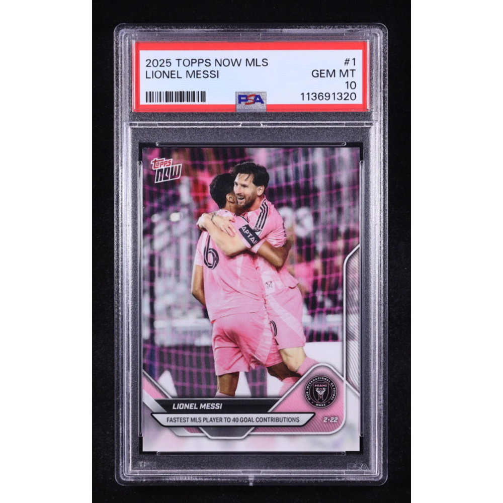 Lionel Messi 2025 Topps Now MLS #1 (PSA 10) at PristineAuction.com
