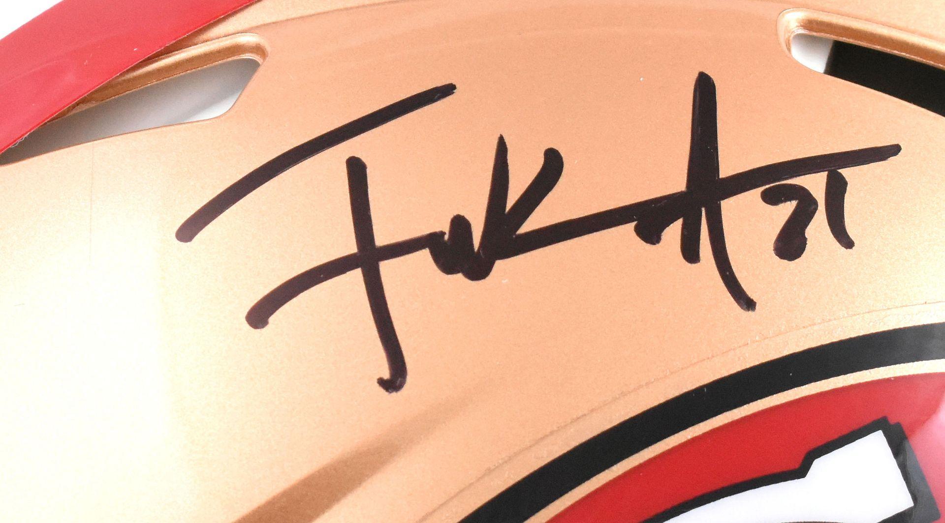 Frank Gore Signed 49ers Full-Size Authentic On-Field Speed Helmet (Beckett) at PristineAuction.com Frank Gore Signed 49ers Full-Size Authentic On-Field Speed Helmet (Beckett) at PristineAuction.com