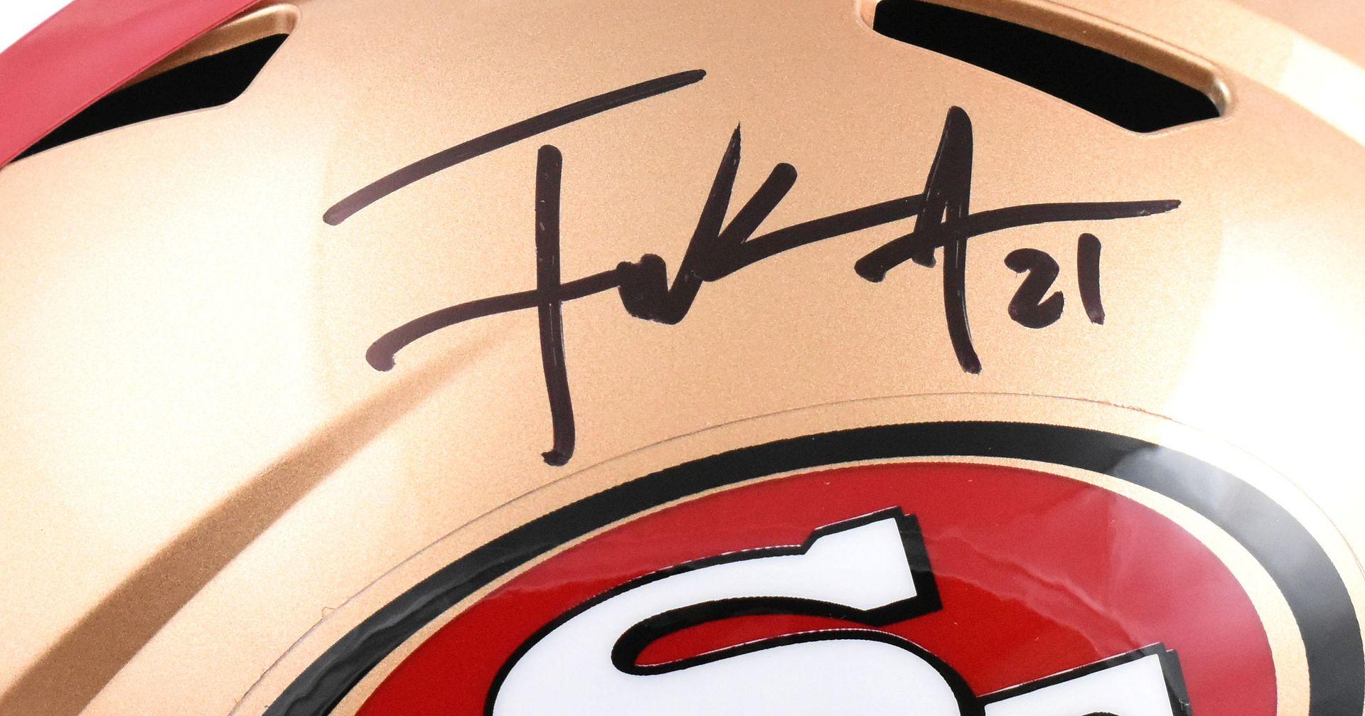 Frank Gore Signed 49ers Full-Size Speed Helmet (Beckett) at PristineAuction.com Frank Gore Signed 49ers Full-Size Speed Helmet (Beckett) at PristineAuction.com