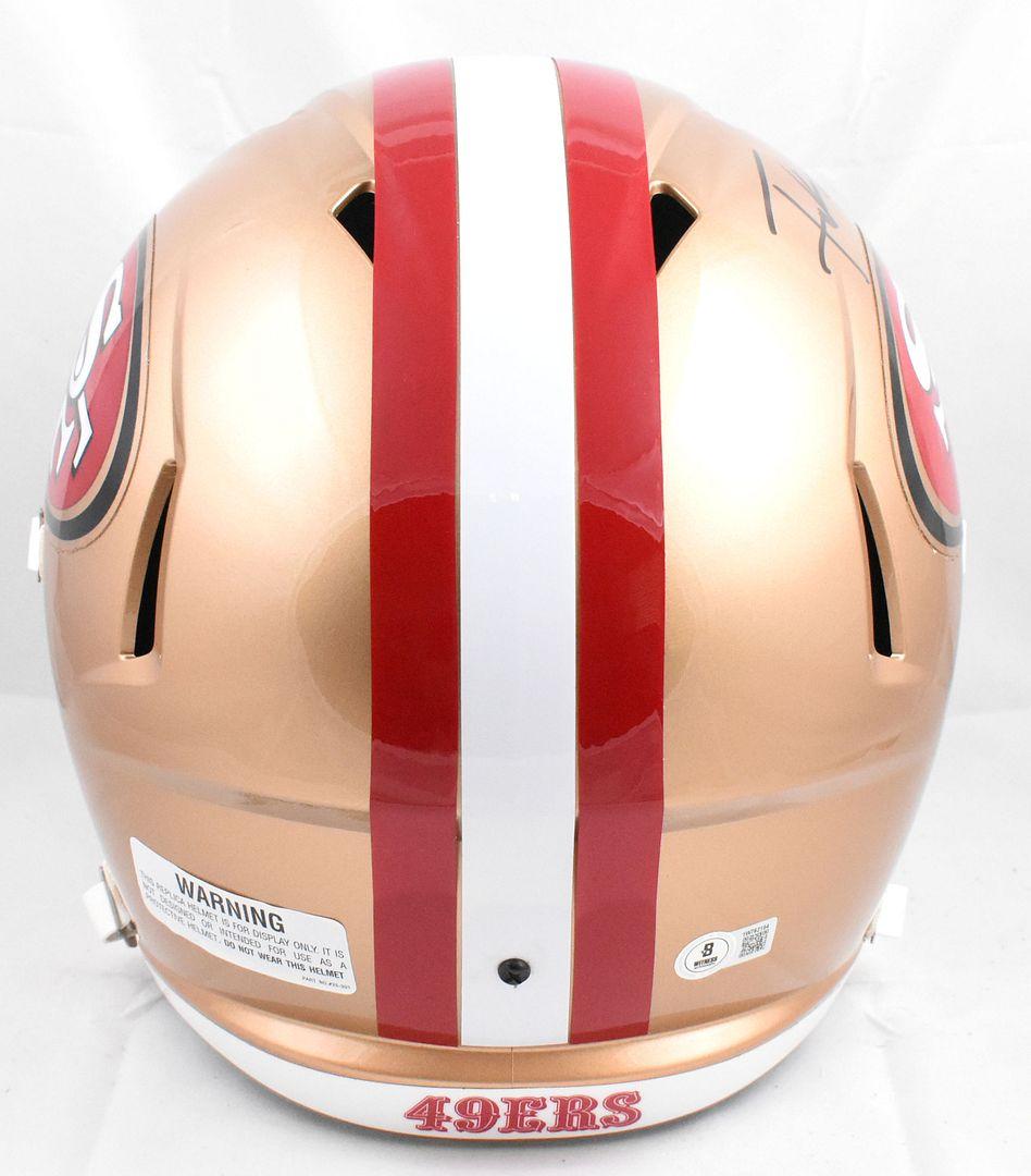 Frank Gore Signed 49ers Full-Size Speed Helmet (Beckett) at PristineAuction.com Frank Gore Signed 49ers Full-Size Speed Helmet (Beckett) at PristineAuction.com
