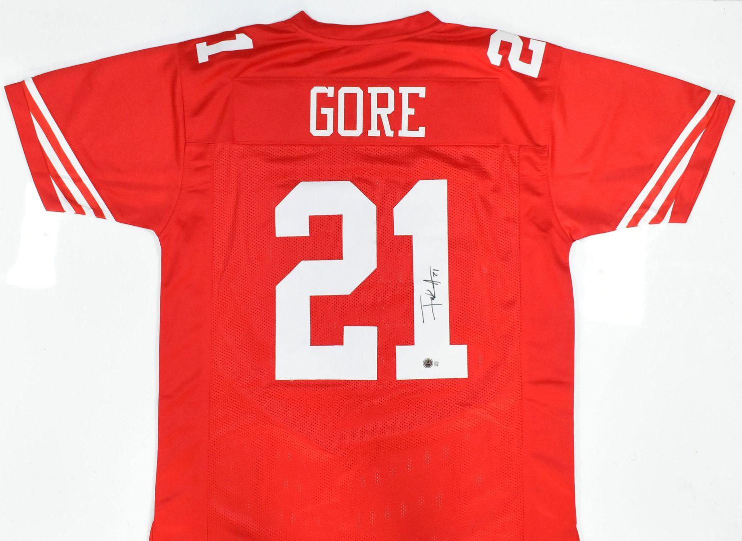 Frank Gore Signed Jersey (Beckett) at PristineAuction.com Frank Gore Signed Jersey (Beckett) at PristineAuction.com