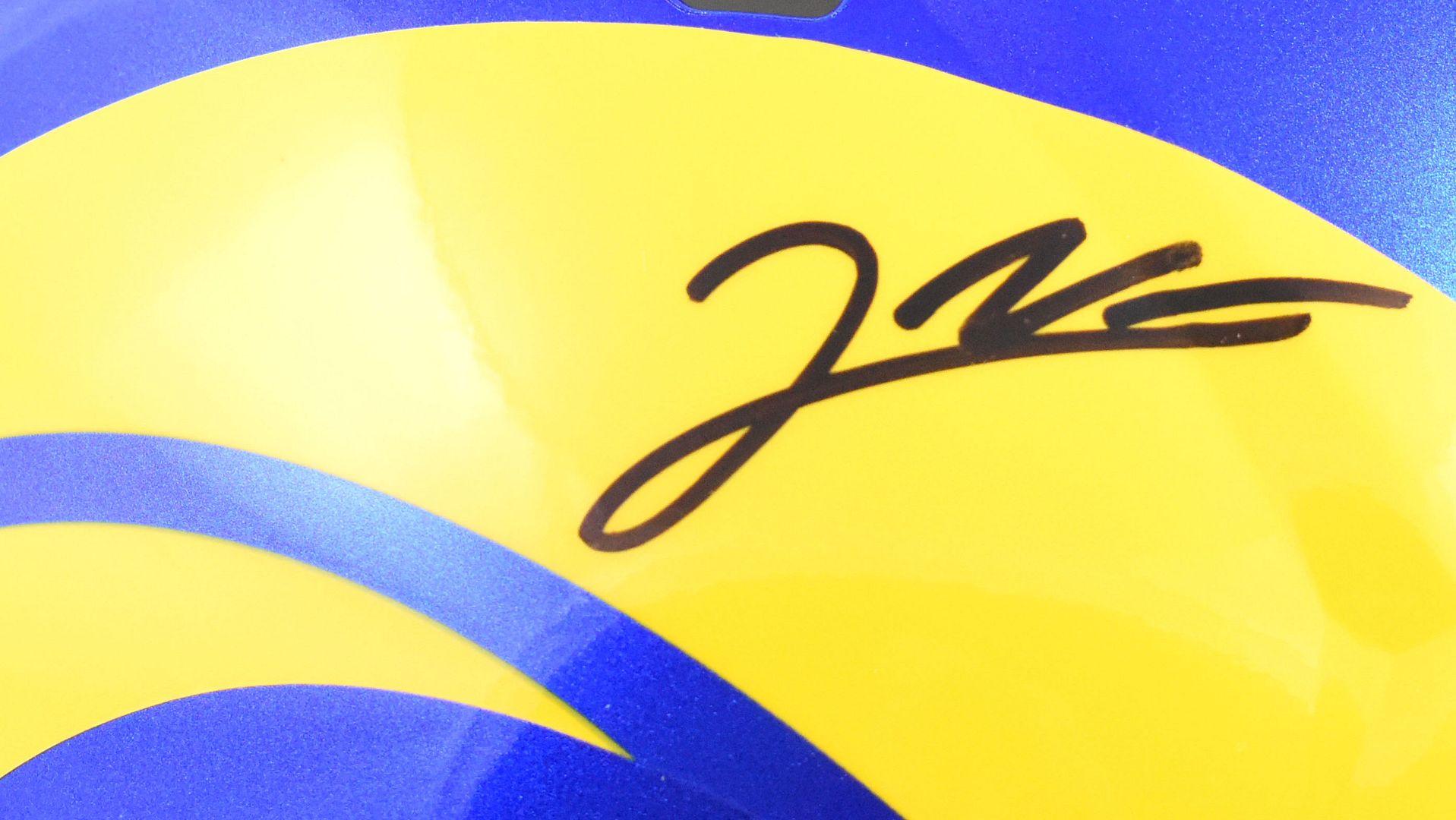 Jared Verse Signed Rams Full-Size Authentic On-Field Speed Helmet (Beckett) at PristineAuction.com Jared Verse Signed Rams Full-Size Authentic On-Field Speed Helmet (Beckett) at PristineAuction.com