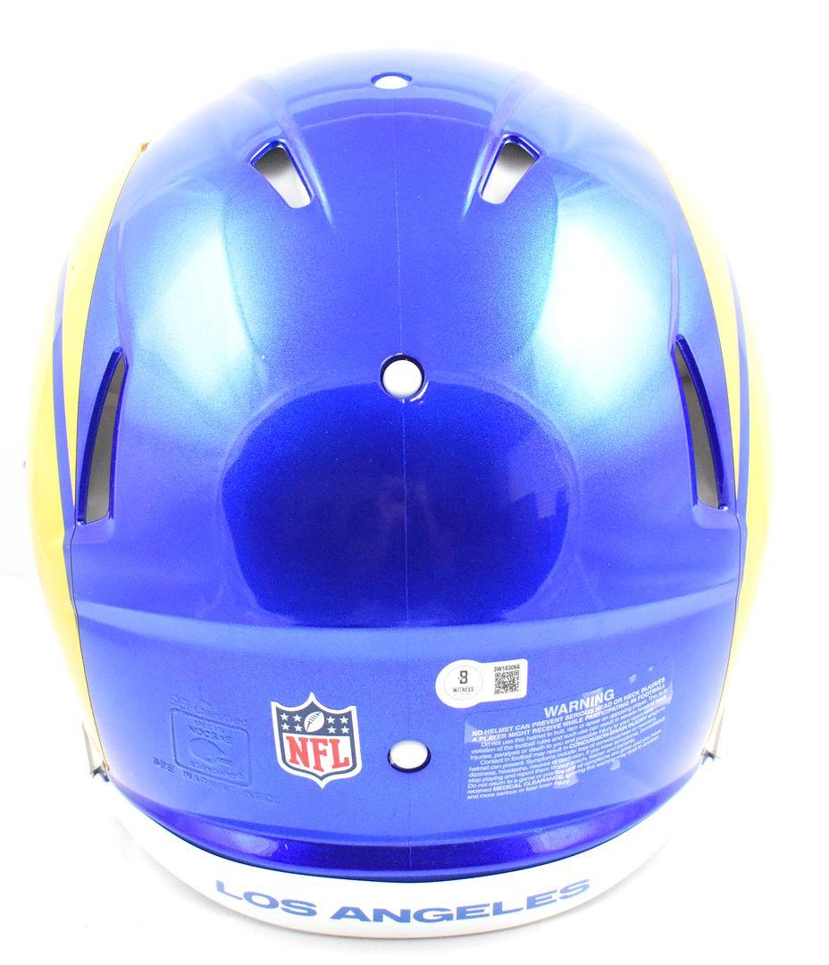 Jared Verse Signed Rams Full-Size Authentic On-Field Speed Helmet (Beckett) at PristineAuction.com Jared Verse Signed Rams Full-Size Authentic On-Field Speed Helmet (Beckett) at PristineAuction.com