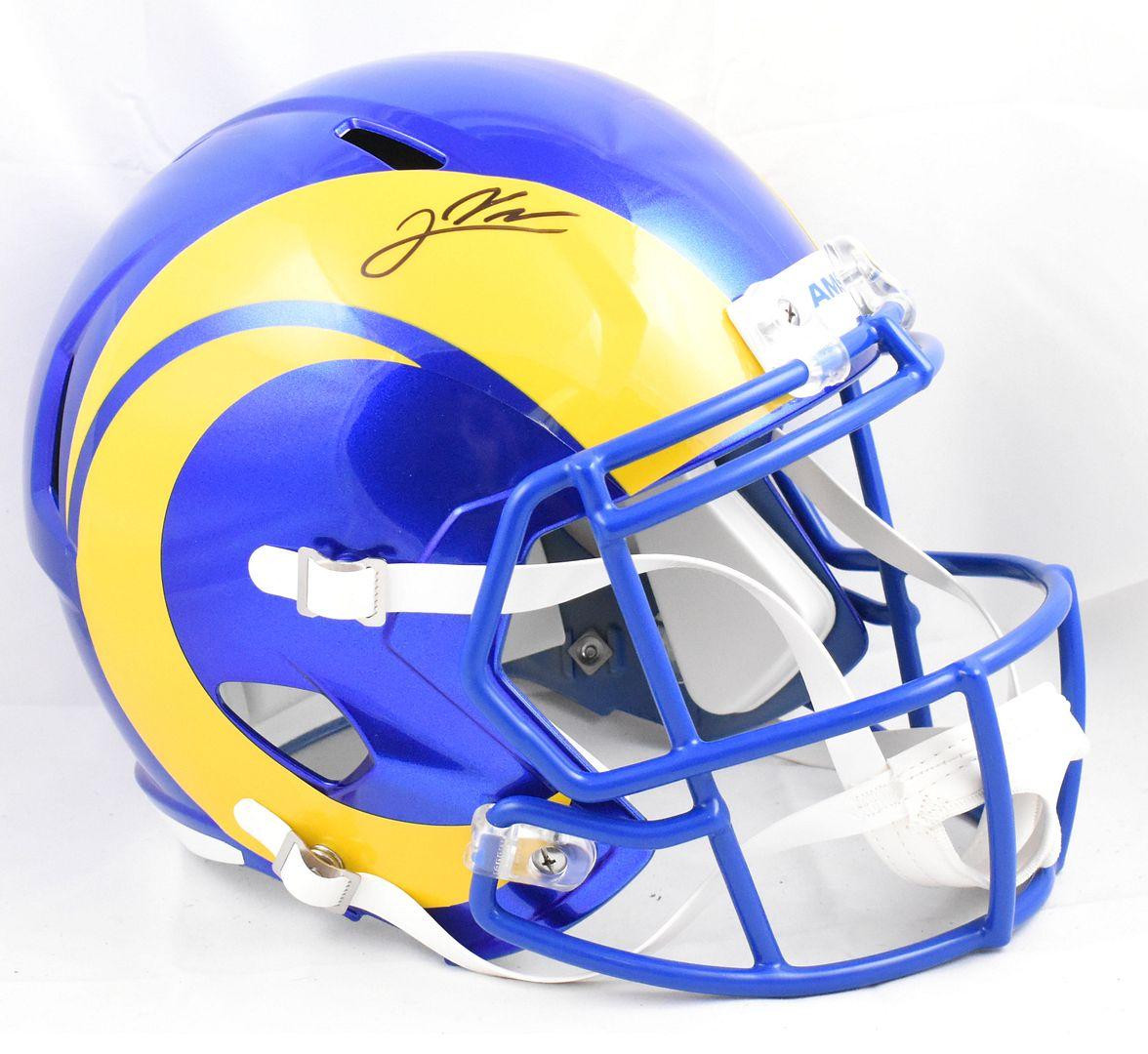Jared Verse Signed Rams Full-Size Speed Helmet (Beckett) at PristineAuction.com Jared Verse Signed Rams Full-Size Speed Helmet (Beckett) at PristineAuction.com