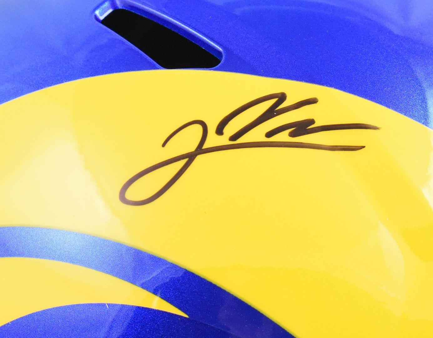 Jared Verse Signed Rams Full-Size Speed Helmet (Beckett) at PristineAuction.com Jared Verse Signed Rams Full-Size Speed Helmet (Beckett) at PristineAuction.com