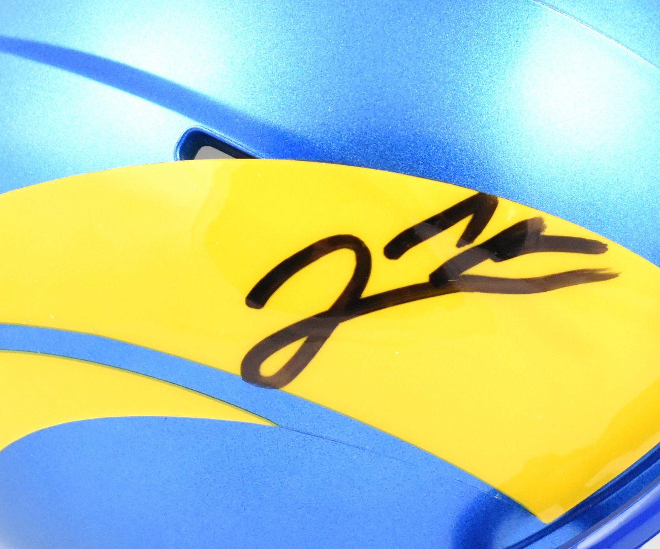 Jared Verse Signed Rams Speed Mini Helmet (Beckett) at PristineAuction.com Jared Verse Signed Rams Speed Mini Helmet (Beckett) at PristineAuction.com