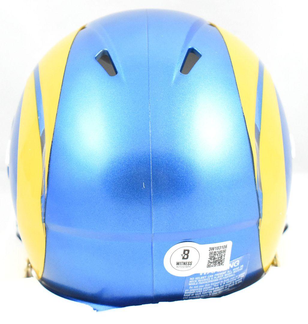 Jared Verse Signed Rams Speed Mini Helmet (Beckett) at PristineAuction.com Jared Verse Signed Rams Speed Mini Helmet (Beckett) at PristineAuction.com