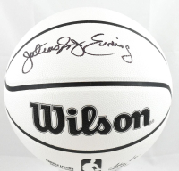 Julius Erving Signed NBA Canvas Edition Basketball (Beckett) at PristineAuction.com