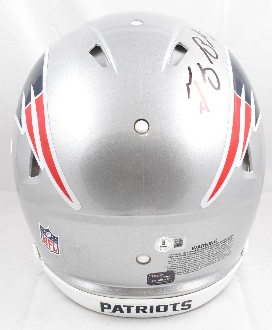Tedy Bruschi Signed Patriots Full-Size Authentic On-Field Speed Helmet (Beckett) at PristineAuction.com Tedy Bruschi Signed Patriots Full-Size Authentic On-Field Speed Helmet (Beckett) at PristineAuction.com