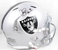Tim Brown Signed Raiders Full-Size Authentic On-Field Speed Helmet (Fanatics) at PristineAuction.com