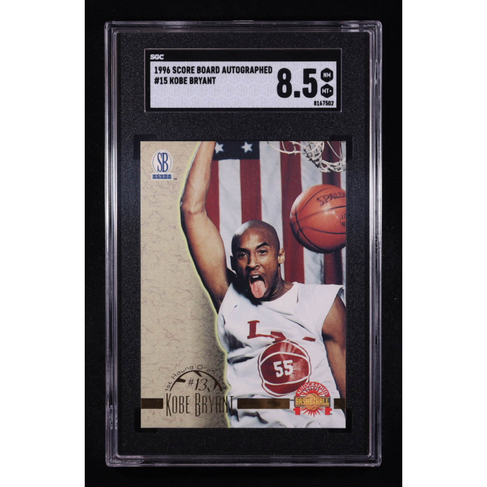 Kobe Bryant 1996 Score Board Autographed #15 RC (SGC 8.5) at PristineAuction.com