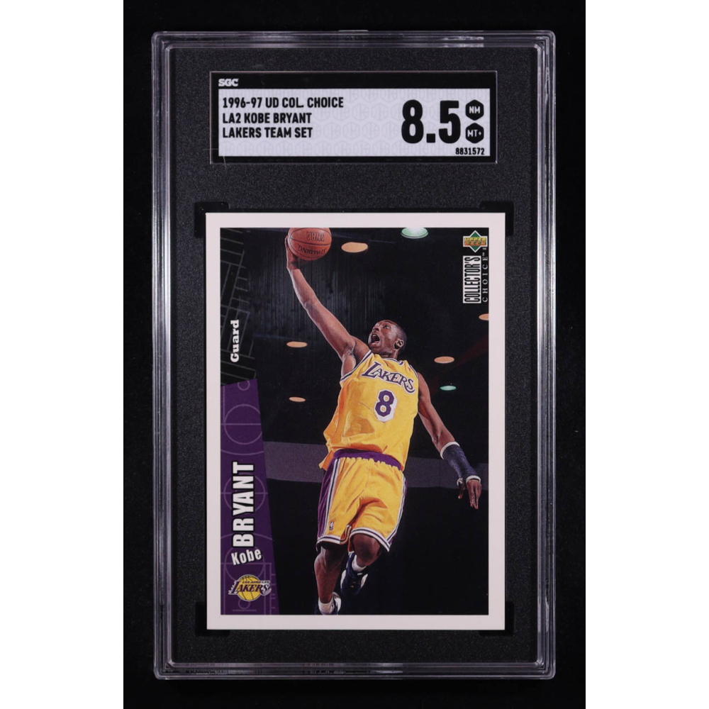 Kobe Bryant 1996-97 Collector's Choice Los Angeles Lakers #LA2 RC (SGC 8.5) at PristineAuction.com