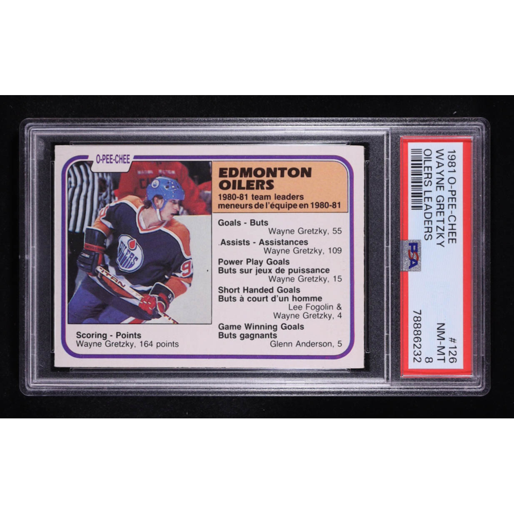Wayne Gretzky 1981-82 O-Pee-Chee #126 TL (PSA 8) at PristineAuction.com