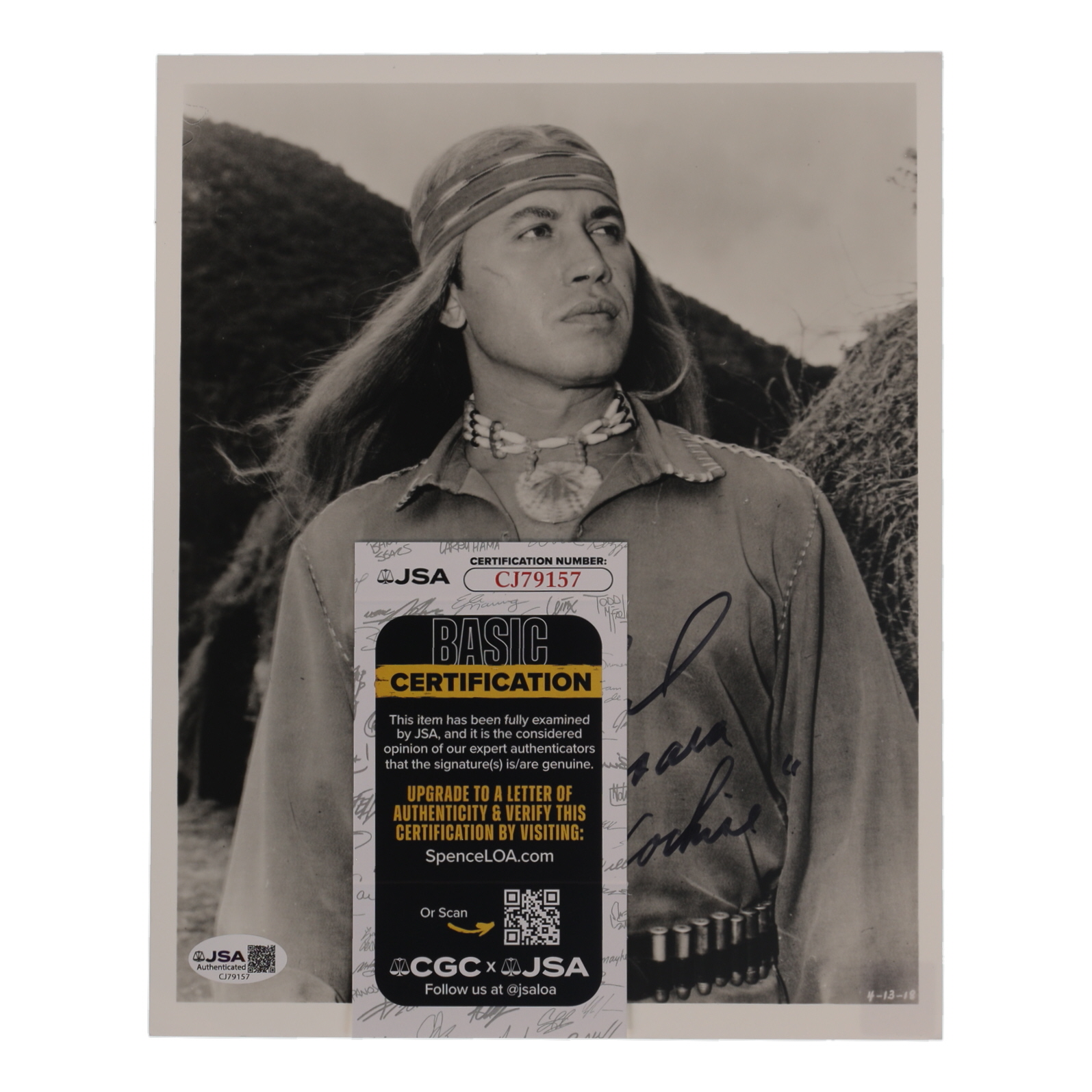Michael Ansara Signed "Broken Arrow" 8x10 Photo Inscribed "Cochise" (JSA) at PristineAuction.com Michael Ansara Signed "Broken Arrow" 8x10 Photo Inscribed "Cochise" (JSA) at PristineAuction.com