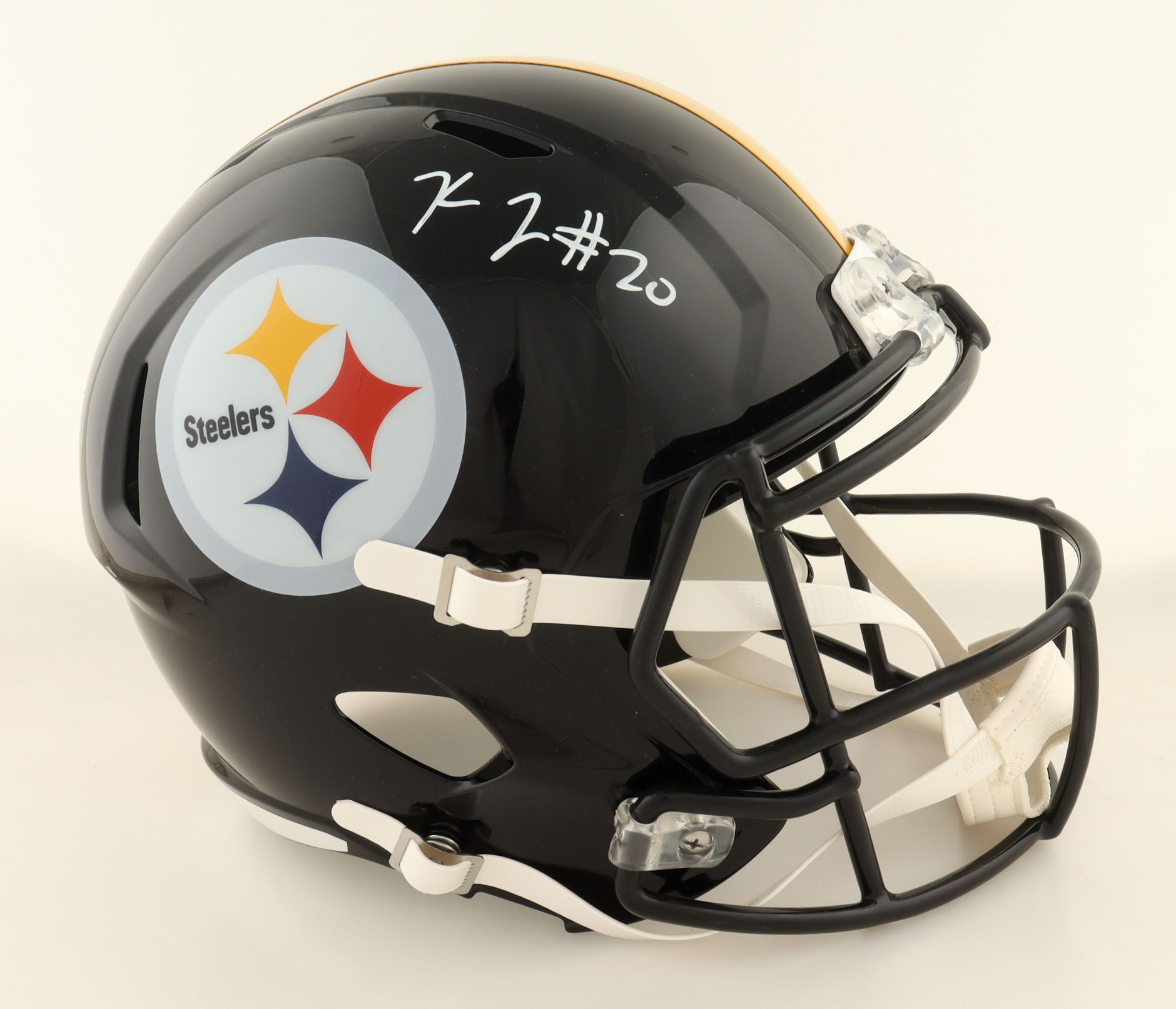 Kaleb Johnson Signed Steelers Full-Size Speed Helmet (Beckett) at PristineAuction.com Kaleb Johnson Signed Steelers Full-Size Speed Helmet (Beckett) at PristineAuction.com