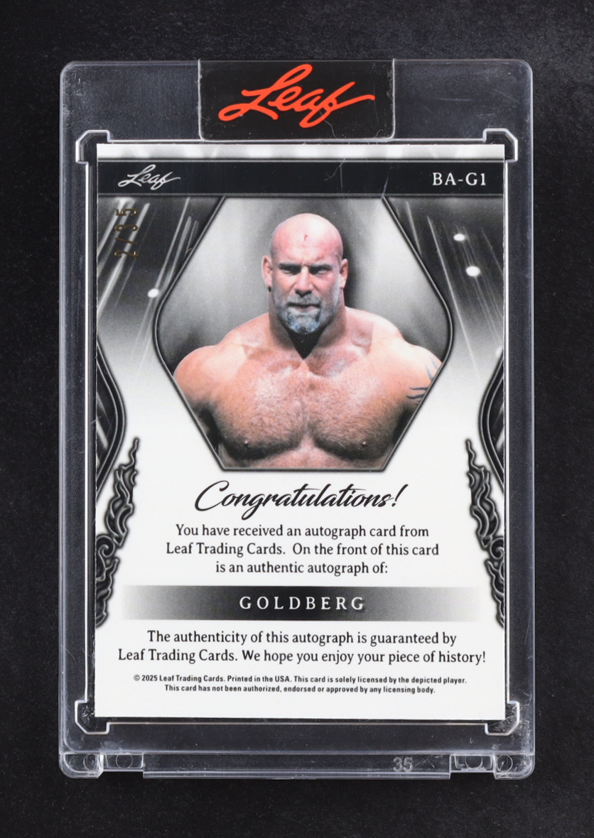 Goldberg 2025 Leaf Sports Heroes Autographs #BA-G1 #2/35 at PristineAuction.com Goldberg 2025 Leaf Sports Heroes Autographs #BA-G1 #2/35 at PristineAuction.com