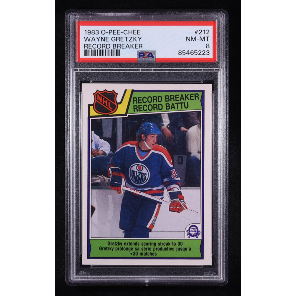 Wayne Gretzky 1983-84 O-Pee-Chee #212 RB (PSA 8) at PristineAuction.com