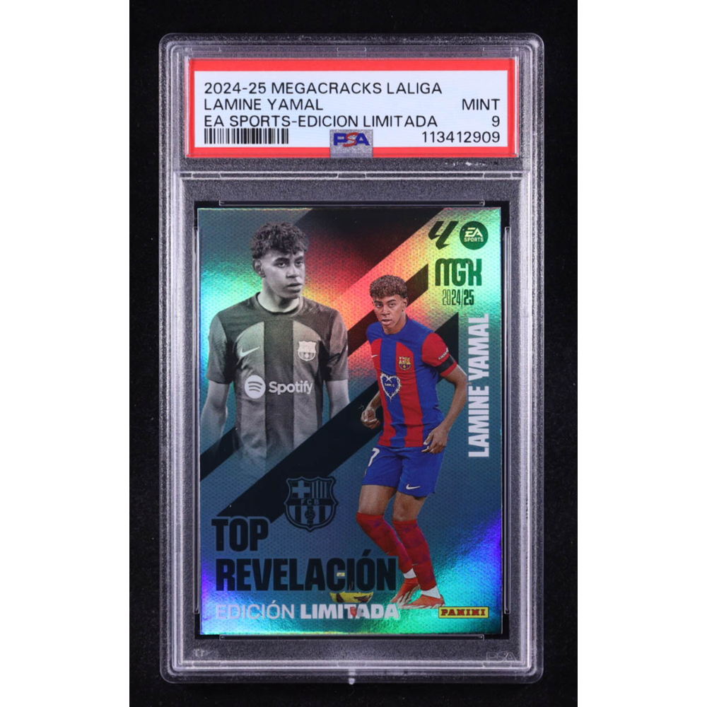 Lamine Yamal 2024-25 Panini Megacracks La Liga Edicion Limitada #LELY (PSA 9) at PristineAuction.com
