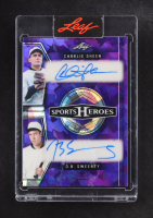 Charlie Sheen / D.B. Sweeney 2025 Leaf Sport Heroes Dual Purple Autographs #H2-4 #4/10 at PristineAuction.com