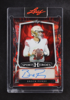 Brock Purdy 2025 Leaf Sports Heroes Red Autographs #BA-BP2 #1/1 at PristineAuction.com