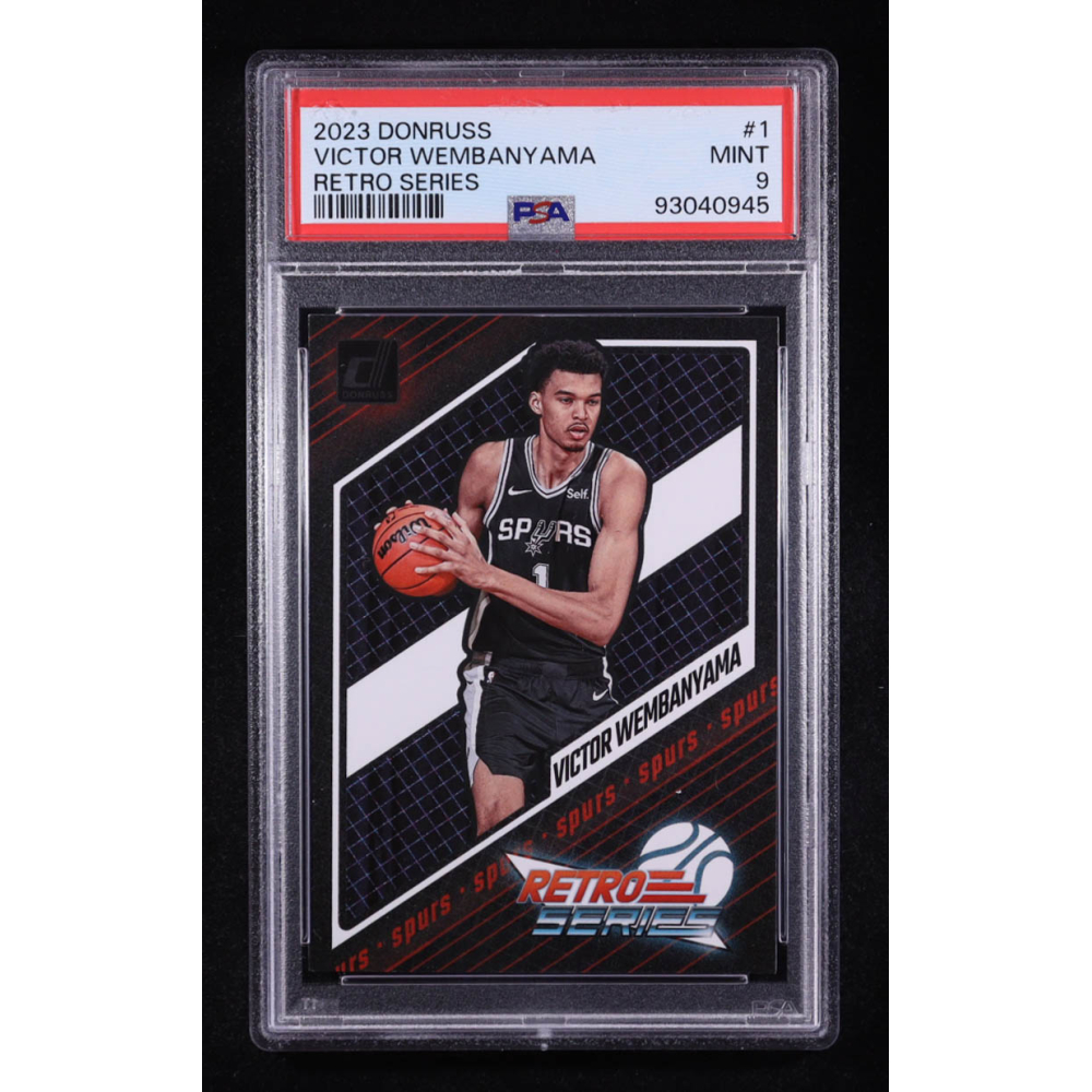 Victor Wembanyama 2023-24 Donruss Retro Series #1 RC (PSA 9) at PristineAuction.com