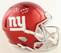 Phil Simms Signed Giants Full Size Flash Alternate Speed Helmet Inscribed "SBXXI MVP" (Beckett) at PristineAuction.com