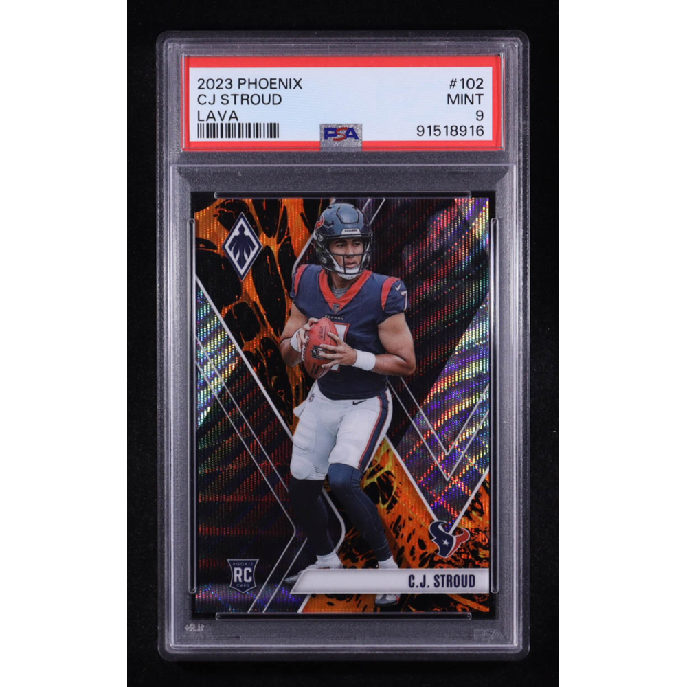 CJ Stroud 2023 Panini Phoenix Lava #102 #117/175 RC (PSA 9) at PristineAuction.com