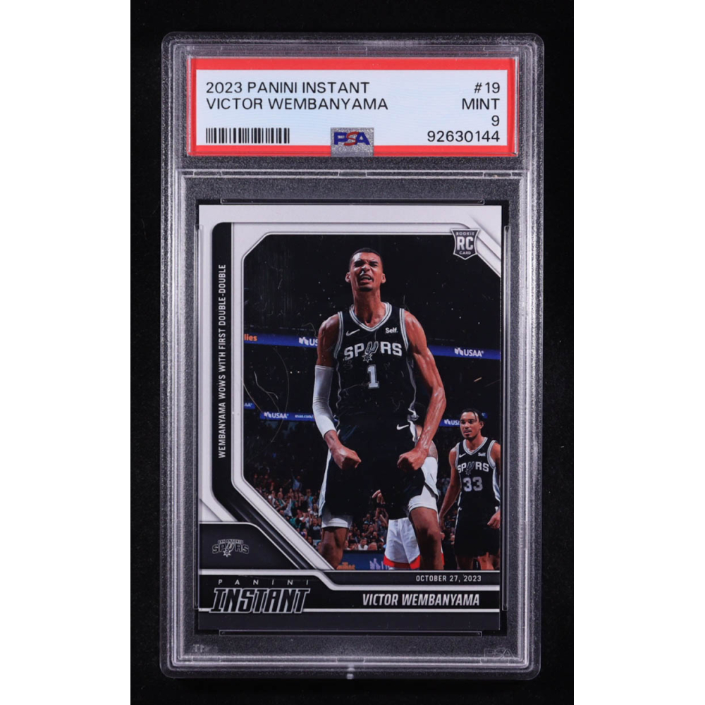 Victor Wembanyama 2023-24 Panini Instant #19 RC (PSA 9) at PristineAuction.com