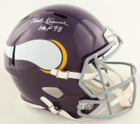 Paul Krause Signed Vikings Full-Size Speed Helmet Inscribed "HOF 98" (Beckett) at PristineAuction.com