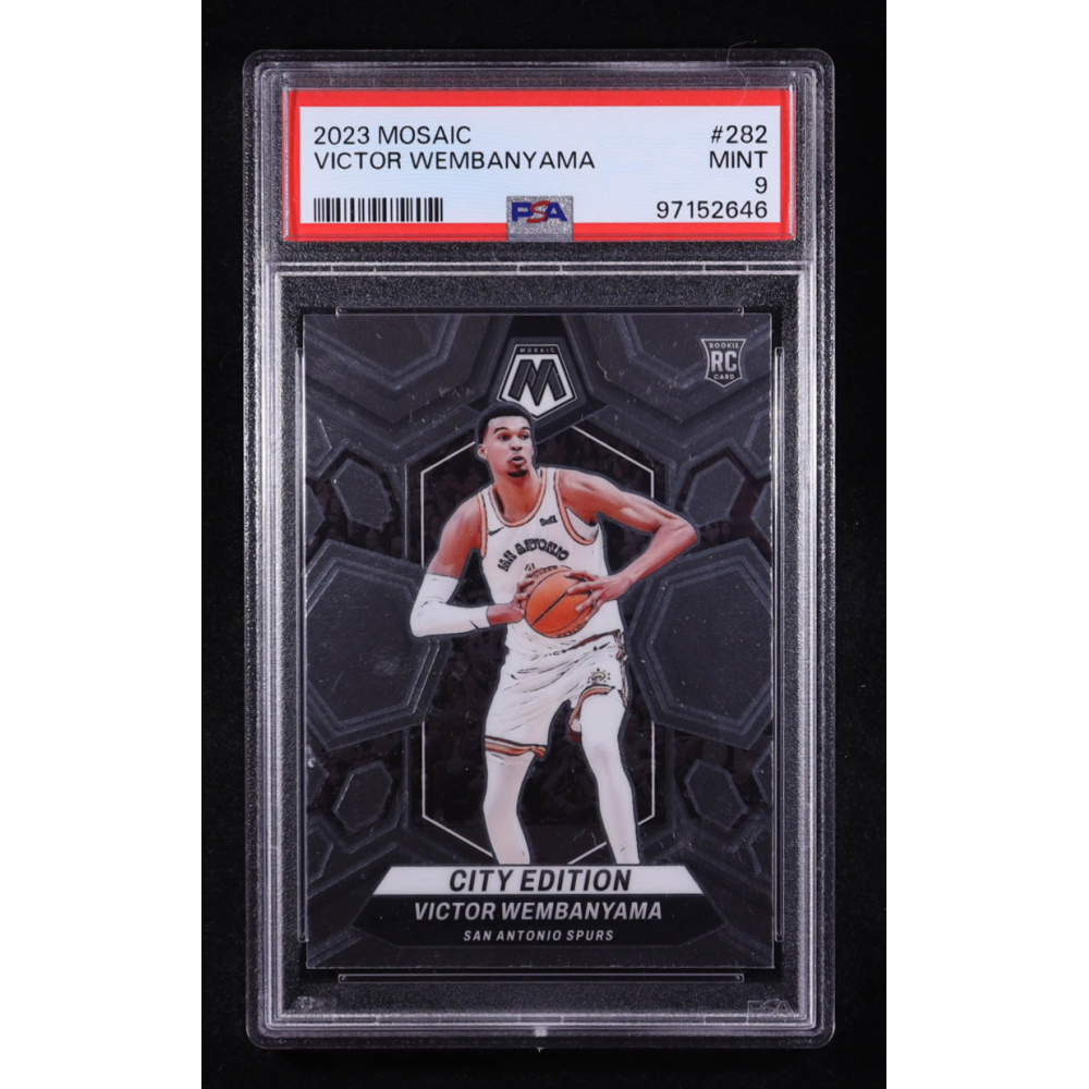 Victor Wembanyama 2023-24 Mosaic #282 RC (PSA 9) at PristineAuction.com