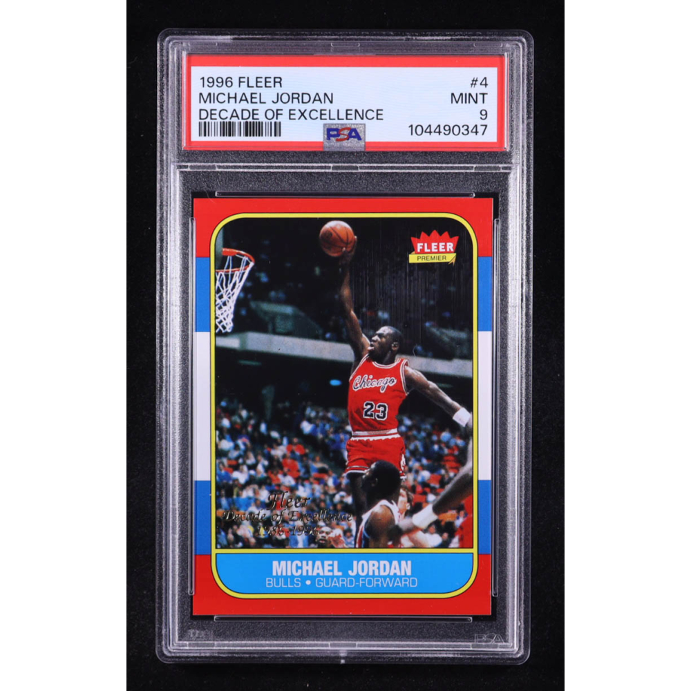Michael Jordan 1996-97 Fleer Decade of Excellence #4 (PSA 9) at PristineAuction.com