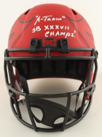 Mike Alstott Signed Buccaneers Full Size Rave Alternate Speed Helmet Inscribed "A-Train" & "SB XXXVII Champs!" (Beckett) at PristineAuction.com