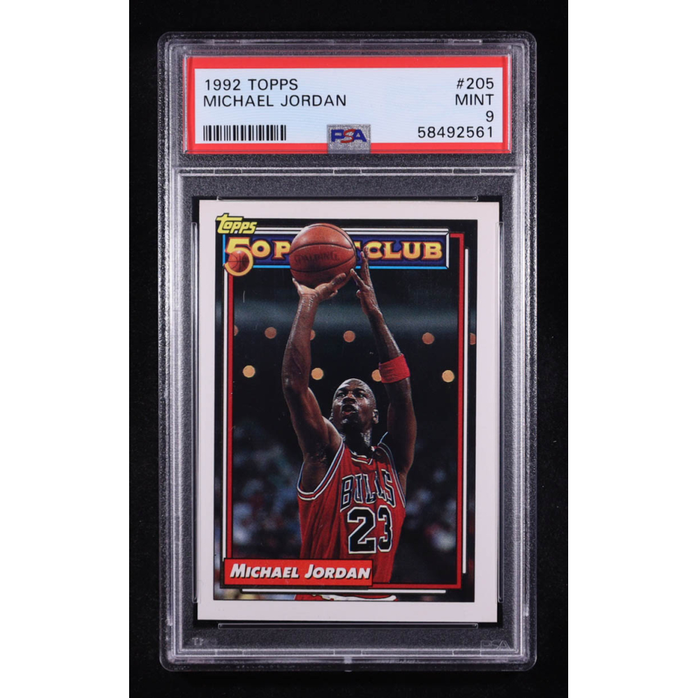 Michael Jordan 1992-93 Topps #205 50P (PSA 9) at PristineAuction.com