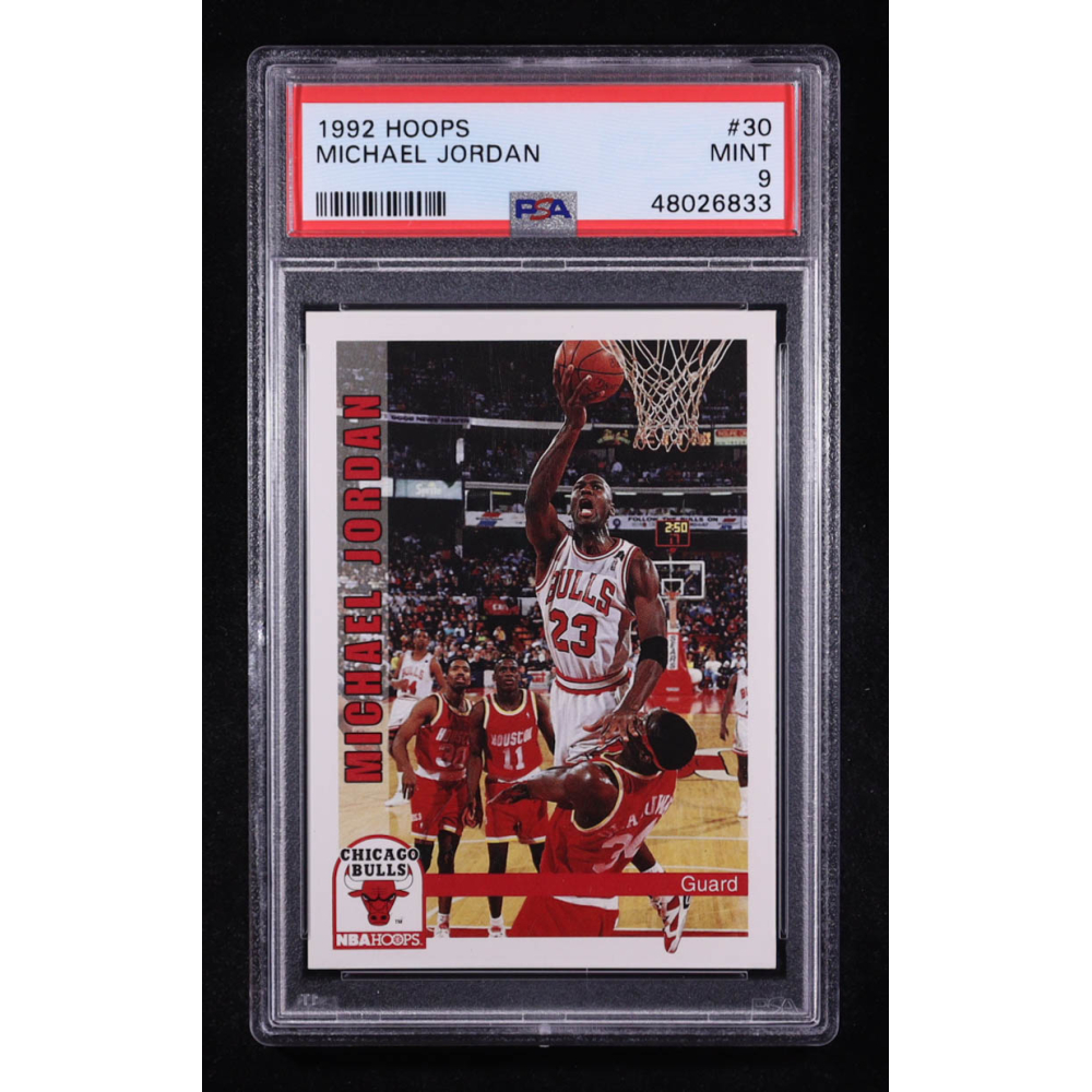 Michael Jordan 1992-93 Hoops #30 (PSA 9) at PristineAuction.com