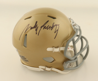 Rudy Ruettiger Signed Notre Dame Fighting Irish Speed Mini Helmet (Fanatics) at PristineAuction.com