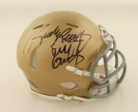 Rudy Ruettiger Signed Notre Dame Fighting Irish Speed Mini Helmet Inscribed "Never Quit" (Fanatics) at PristineAuction.com