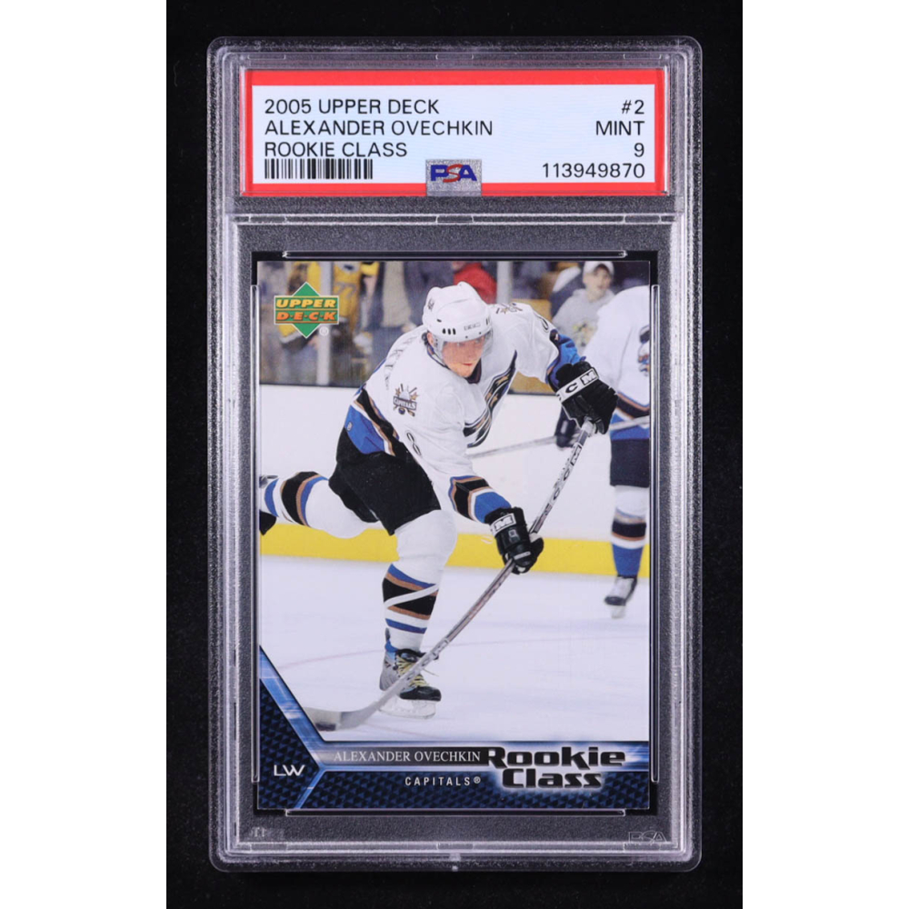Alexander Ovechkin 2005 Upper Deck Rookie Class #2 RC (PSA 9) at PristineAuction.com