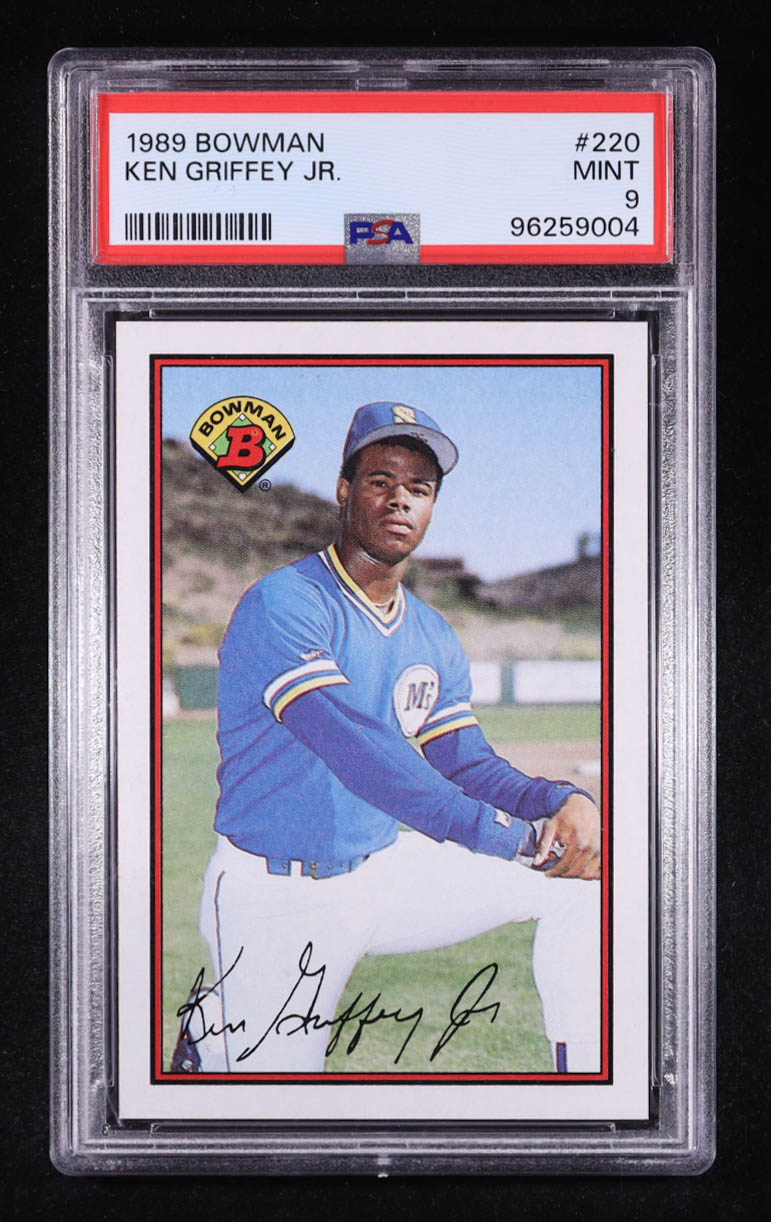 Ken Griffey Jr. 1989 Bowman #220 RC (PSA 9) at PristineAuction.com Ken Griffey Jr. 1989 Bowman #220 RC (PSA 9) at PristineAuction.com